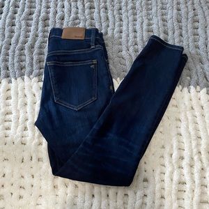 Dark Wash Madewell Skinny Jeans Petite